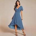 Chic Asymmetric Hem Women's Wrap Dress