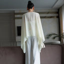 Chic Asymmetrical Cut Chiffon Blouse for Women