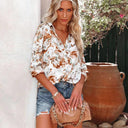 Floral Pattern Women's Blouse for Stylish Days