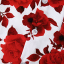 Floral Print Women's Short Sleeve Top