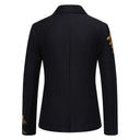 Floral Design Women's Blazer with Silky Finish