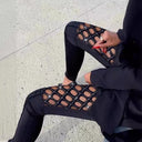 Women's Mesh Detail Leggings for Active Wear