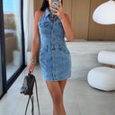 Chic Women's Denim Dress for Everyday Wear