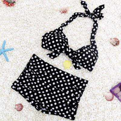 Chic Women's Padded Bikini Set with High-Cut Briefs