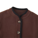 Chic Women's Blazer Jacket with Button Closure