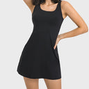 Chic Women's Dress with Flattering Deep Neckline