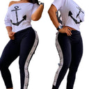 Chic Women's Leggings and Top Ensemble