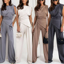 Chic Asymmetric Cut Wide-Leg Jumpsuit for Women