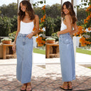 Chic Women's Denim Skirt - Trendy Style