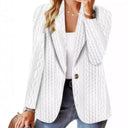 Chic Knitted Blazer for Women with Stylish Finish