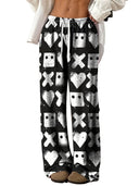 Stylish Women's Printed Leisure Trousers with Stretch Waist