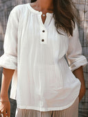 Chic Women's Blouse with Button Placket