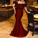 Chic Evening Dress with Ruffled Hem Design