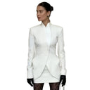 Chic Asymmetrical Women's Blazer for Trendy Style
