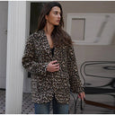 Chic Leopard Print Women's Blazer