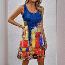 Graphic Print Women's Summer Dress - Flattering Fit