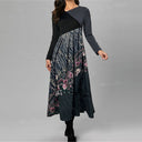 Boho-Inspired Midi Dress with Unique Patterns