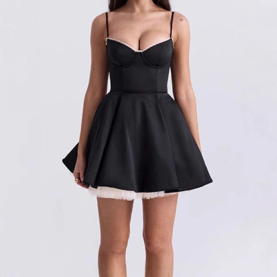 Strapless Voluminous Skirt Dress for Women