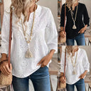 Floral Embroidered Women's Tambour Blouse