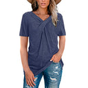 Wrap Design Women's T-Shirt for Everyday Wear