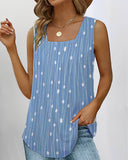 Women's Draped Sleeveless Blouse - Chic Style