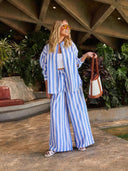 Striped Cotton Blouse for Women - Chic Style