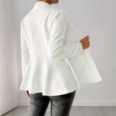 Chic Textured Fabric Blazer for Women