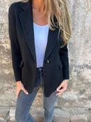 Chic Wool Double Button Jacket for Women