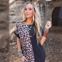 Trendy Leopard Print Women's Dress
