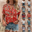 Chic Women's Short Sleeve Blouse