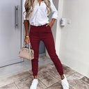 Chic Women's Slim-Fit Chino Trousers