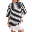 Women's Striped Oversized T-Shirt – Stylish Everyday Wear