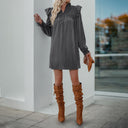 Chic Women's Ruffle Sleeve Dress