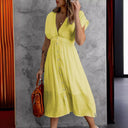 Women's Flowing Button-Detail Shirt Dress