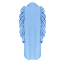 Chic Women's Puff Sleeve Shirt Dress with Button Detail