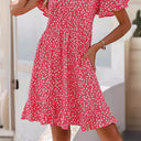 Flowing Summer Dress with Ruffled Hem for Women