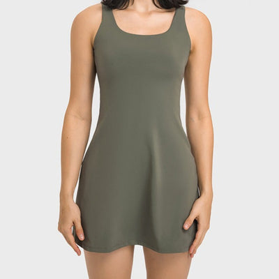 Chic Women's Dress with Flattering Deep Neckline