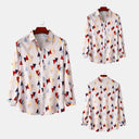 Chic Women's Long Sleeve Blouse with Geometric Print