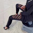 Women's Mesh Detail Leggings for Active Wear
