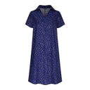 Chic Polo Collar Women's Shirt Dress in Airy Fabric