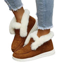 Chic High Ankle Fleece Sneakers for Women