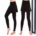 Stylish Women's Leggings with Skirt Overlay