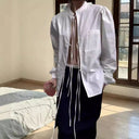 Chic Women's Blouse with Decorative Tie