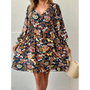 Floral Print Women's Summer Dress - Loose Fit Style