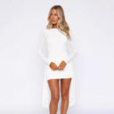 Chic Asymmetrical Hem Wrap Dress for Women
