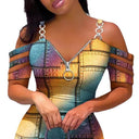 Chic Women's Bodycon Dress with Side Zipper and Modern Straps