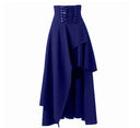 Asymmetrical Women’s Skirt with Lacing Detail