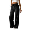 High-Waisted Women's Leisure Pants with Elastic Waist