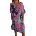 Chic Women's Beach Dress with Trendy Design and Side Pockets
