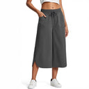 Chic Women's Culottes with Stretch Waist and Handy Pockets